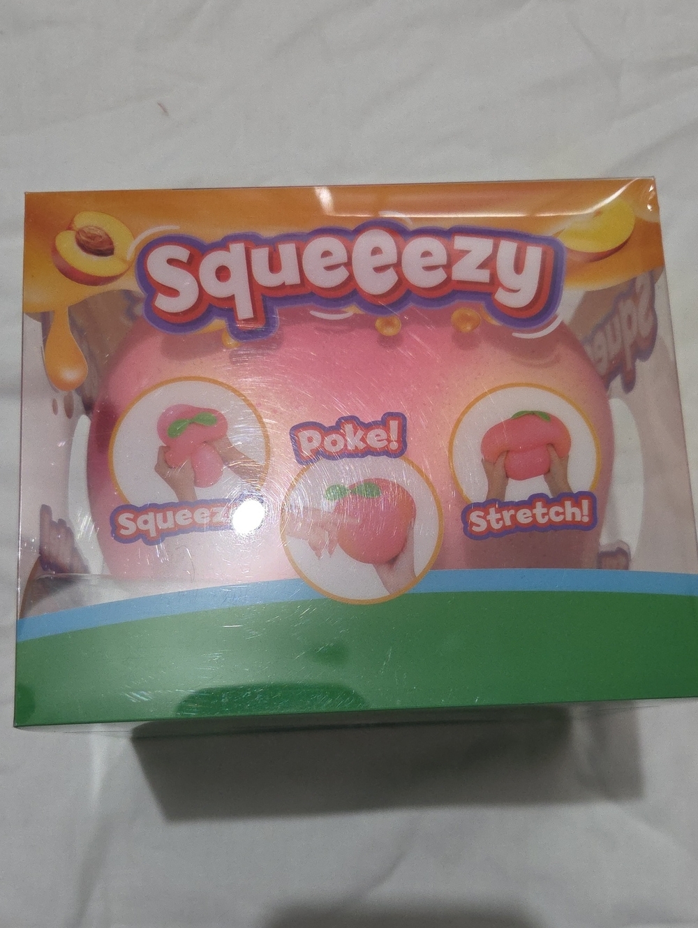 Squeezy Pink Peach Squeeze Toy